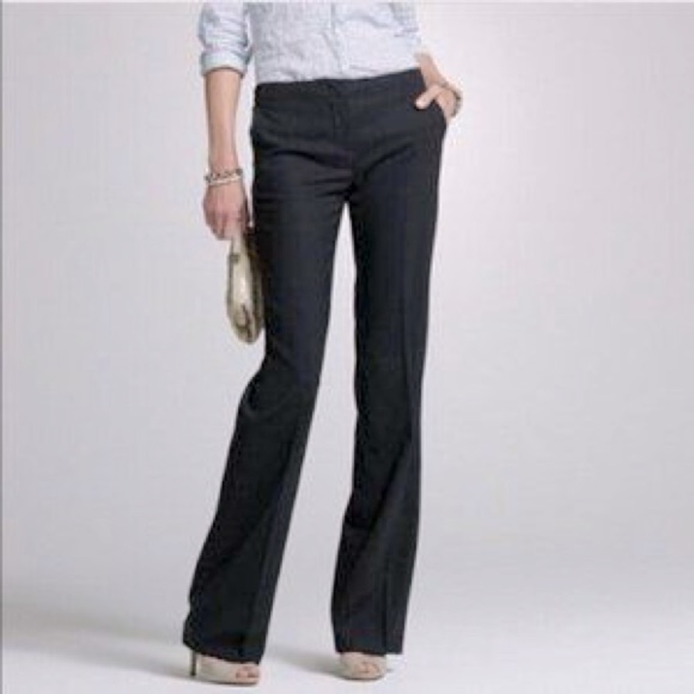 🎀HP🎀 J. crew “city fit” wide leg wool trousers. 0P